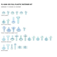 Motocross full plastic fastener kit for Kawasaki - Other items - AC02434 - Ufo Plast