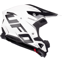 Motocross helmet Diamond black and white - ADULT - He052 - Ufo Plast