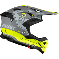 Motocross helmet Diamond grey and neon yellow - Home - he055 - Ufo Plast