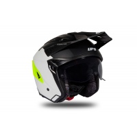 Jet helmet Sheratan white, black and neon yellow matt - Helmets - HE186 - Ufo Plast