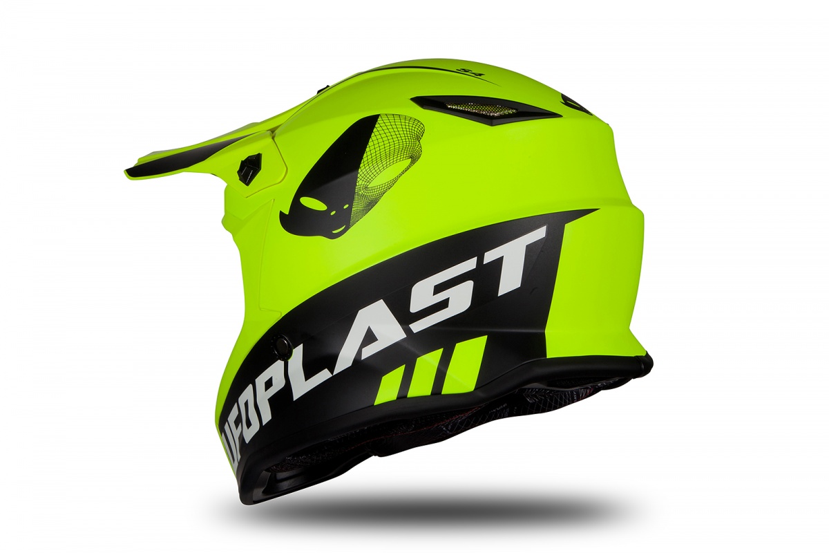 Motocross helmet for kids neon yellow matt - Home - HE190 - Ufo Plast