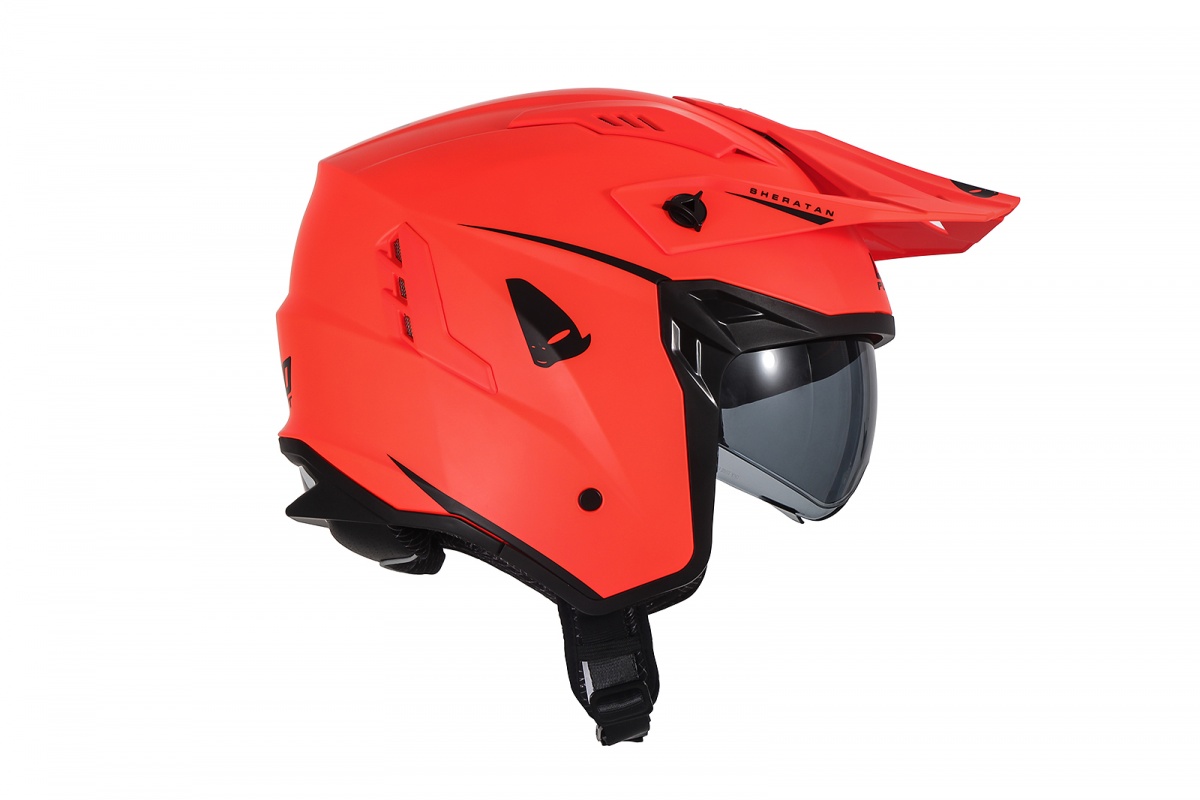 Sheratan cross jet helmet neon orange - Helmets - HE13002-FFLU - Ufo Plast