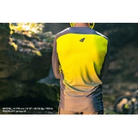 Mtb Terrain LV1 jersey long sleeves gray and neon yellow - Jersey - JE05001-ED - Ufo Plast