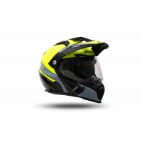 Motocross Aries helmet black and neon yellow - Helmets - HE13500-DK - Ufo Plast